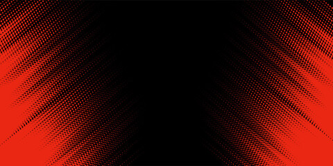 Halftone dots gradient grunge texture background blue and black color red. Dot pop art comic sport style vector illustration. grunge vector dots