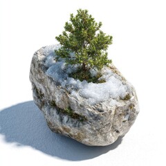Tiny Tree Grows from Stone