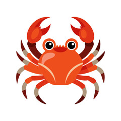 a crab on white background vector art