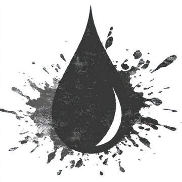 Water drop graphic design element