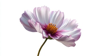 Obraz premium stunning cosmos flower in a white void 