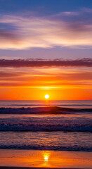 Obraz premium sunset over the sea