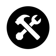 hammer and wrench icon