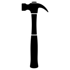 Black Hammer silhouette icon PNG | Minimal Flat Silhouette Icon Download
