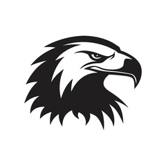 adler kopf logo vector art