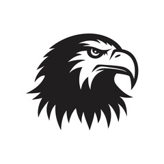 adler kopf logo vector art