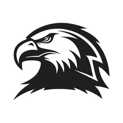 adler kopf logo vector art