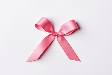 Cancer ribbon white background anniversary celebration.