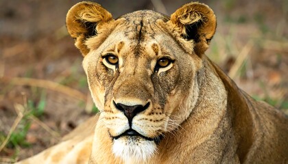 Obraz premium Lioness in the wild