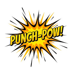 Punch-Pow! Comic Book Style Explosion Graphic