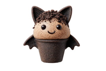 Cute chocolate cupcake bat