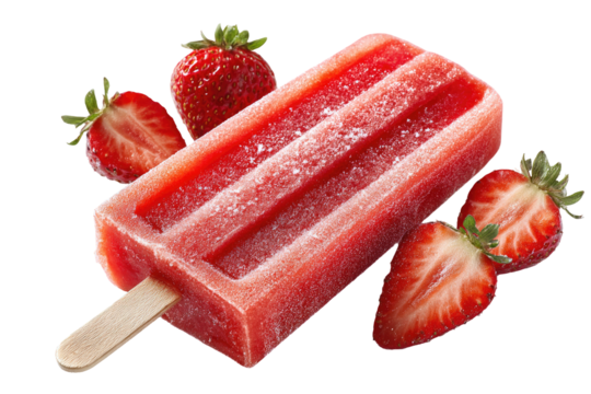 Frozen Strawberry Popsicle