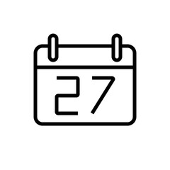 Calendar SVG Icon Set | A collection of clean, line-style calendar icons and symbols with editable stroke.