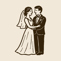 Hand Drawn Wedding Illustration Collection
