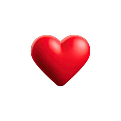 Fototapeta premium 3D red heart on black background