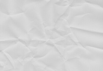 Blank Crumpled White Paper Texture for Graphic Design Resource and Creative Background Surface