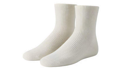 Wool socks isolated on white background.