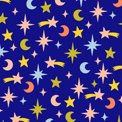 seamless pattern with stars