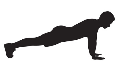 Bodybuilding and Fitness Vector Silhouettes Collection