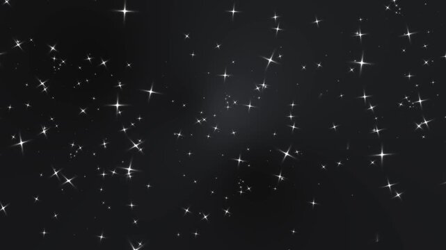 Twinkling stars animation white shining star light glowing, Stars effect