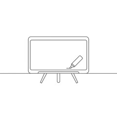 Whiteboard on Stand with Marker