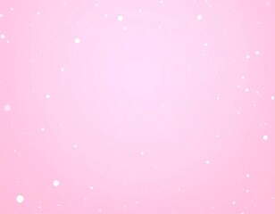 Pastel pink background with scattered white dots