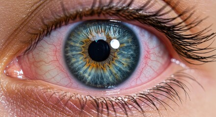 Human eye close up
