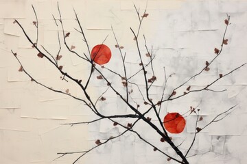 Branch art painting branch.