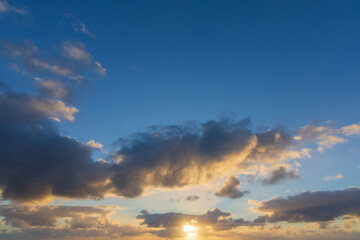 Interesting clouds in the sky
