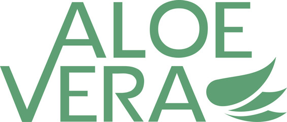 Design of aloe vera modern symbol