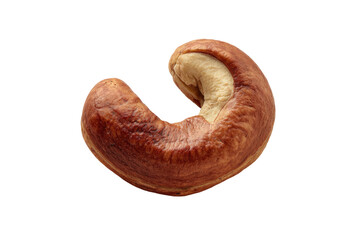Single cashew nut, roasted and whole