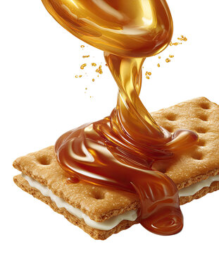 Caramel-dipped sandwich cookie (1)