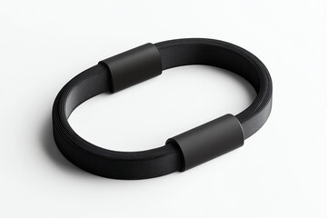 Fototapeta premium A mockup of a branded cable management sleeve on a white background
