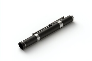 Fototapeta premium A mockup of a branded clarinet reed case on a white background