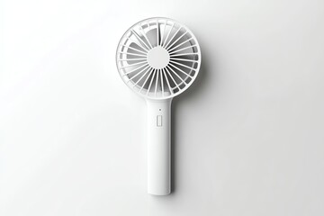 A realistic USB fan mockup with a branded design on a white background