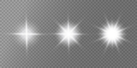 Lens Flare, light glow effect. sun or realistic shining star with backlight effect.
bokeh glitter and sparkles or sparkles on transparent background.