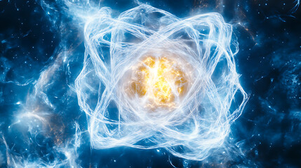 Cosmic Energy Vortex: A Radiant Celestial Formation