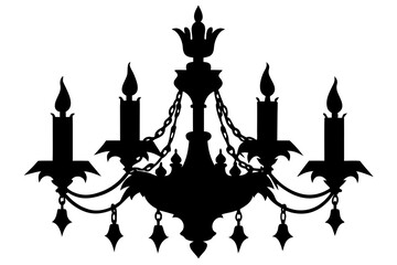 Ornate Chandelier Icon – Symbol of Elegance, Luxury, and Classic Interior Design