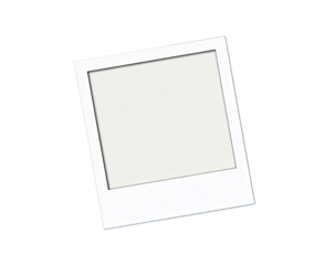 Blank instant photo frame