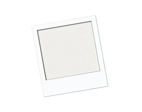Blank instant photo frame