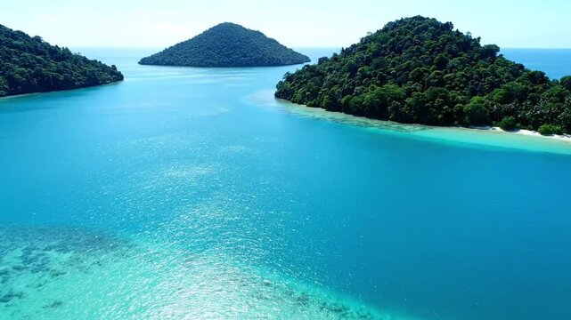 Turquoise Waters Island Scenery of the Mergui Archipelago, Myanmar