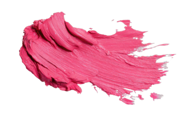 Abstract smear of pink cosmetic product