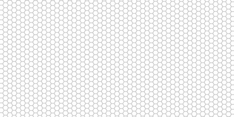Seamless Abstract Gray Hexagon Pattern Vector Design on a Clean White Background for Modern Geometric Textures, Wallpapers, and Digital Graphics.