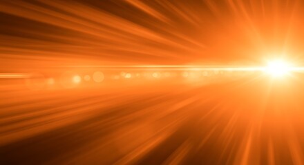 Obraz premium Golden Light Burst - Abstract Energy and Warmth.