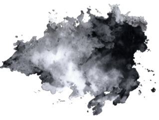Abstract grayscale ink blot (1)