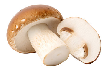 Fototapeta premium Brown Mushroom Sliced A Culinary Delight, Fresh and Nutritious