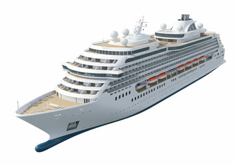 Luxury Cruise Ship: Ocean Liner, Cruise Vessel, Travel Vessel, Passenger Ship, Vacation Cruise