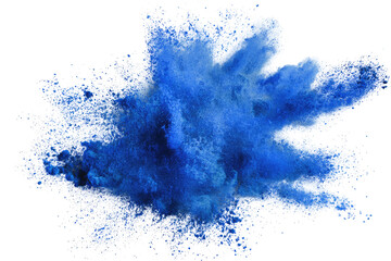 Obraz premium Abstract blue explosion splatter