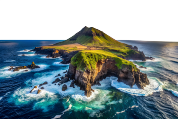 Serene Island Paradise A Breathtaking View of Lush Coastal Beauty