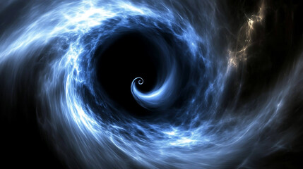 Vortex of Light: A Cosmic Swirl in the Darkness
